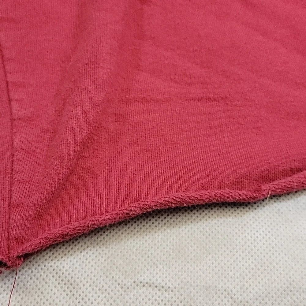 Bella Canvas Womens Red Bermuda Shorts With‎ adjustable Waist 100% Cotton Size M
